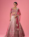 Velvety Coral Beauty Bridal Lehenga
